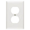 Wall Plate, Duplex Outlet, Urea, White