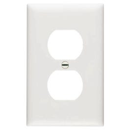 Wall Plate, Duplex Outlet, Urea, White