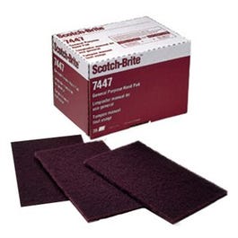 Very Fine Maroon Hand Pad, 6x9-In.