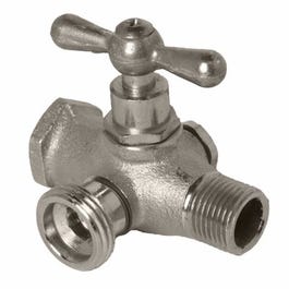 Washing Machine Valve, Lead-Free, Reversible, 1/2-In. Bypass