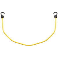 ProSource Bungee Stretch Cord, 8 mm Dia, 40 in L, Polypropylene, Yellow, Hook End (18mm x 40