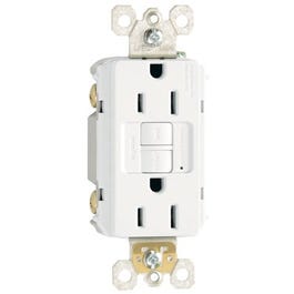 GFCI Outlet, 15A, White, 3-Pack