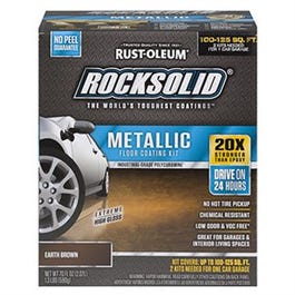 Rocksolid Garage Coating Kit, Earth Brown Metallic, Covers Up To 100 Sq. Ft.