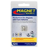 Super Neodymium Disc Magnets with Adhesive, 12-Pk.