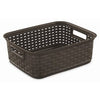 Short Weave Basket, Espresso