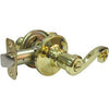 Reversible-Scroll Privacy Lockset, Polished Brass