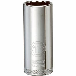 Metric Deep Socket, 12-Point, 3/8-In. Drive, 17mm