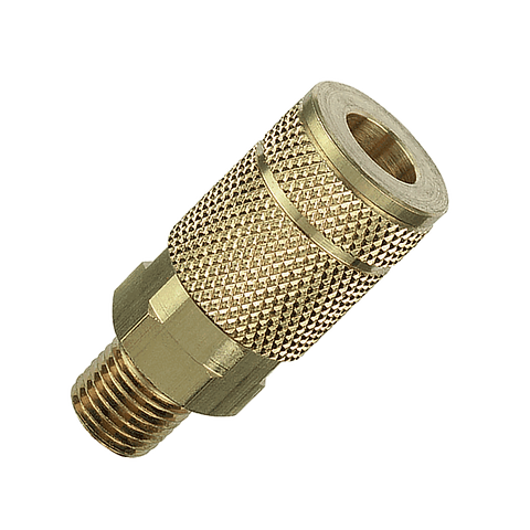 Tru-flate 1/4 T Design x 1/4 MNPT Brass Coupler