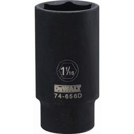 SAE Deep Impact Socket, 6-Point, Black Oxide, 1/2-In. Drive, 1-1/16-In.