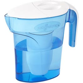 Water Filtration Pitcher, Blue & White, 7-Cup