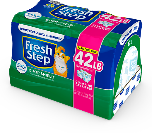 ODOR SHIELD SCENTED LITTER WITH THE POWER OF FEBREZE