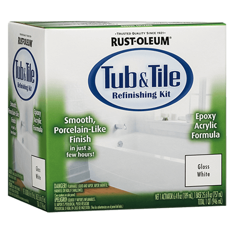 Rust-Oleum Tub & Tile Refinishing Kit 1 Quart Gloss White