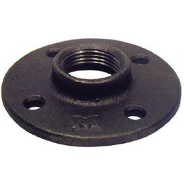 Pipe Fitting, Black Floor Flange, 2-In.