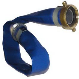 Water/Discharge Hose, Blue PVC, 2-In. Coupled Length x 50-Ft.