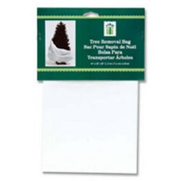 Tree Removal Bag with Clip Strip, White, 44 x 28 x 90-In.