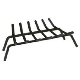 Wrought Iron Fireplace Grate, Black, 27-In.