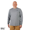 Hybrid Work Tee - Long Sleeve - Gray XL