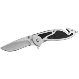 Silencer Rescue Folding Knife With Belt Clip