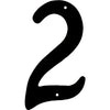 Hillman Nail-On House Number 2 Aluminum (4, Black)