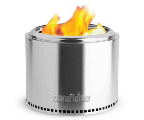 Duraflame™ Stainless Steel Low Smoke Fire Pit (19 (48cm) Diameter - 15.5 (39cm) Height (without stand), 304 & 202 Stainless Steel)