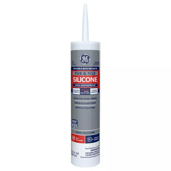 Henkel Corp GE Tub & Tile Silicone 1® Sealant (10.1OZ CARTRIDGE)