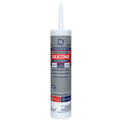 GE Sealants Tub & Tile Silicone 1® Sealant10.1 Oz. Clear