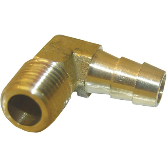 Lasco 1/4 In. MPT x 3/8 In. Hose Barbed Brass Elbow