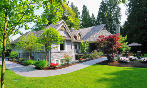 Landscaped home