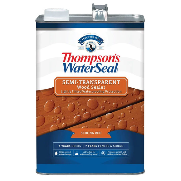 Thompson’s® WaterSeal® Semi-Transparent Wood Sealer Sequoia Red 1 Gal