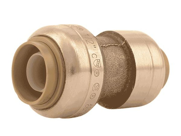 Sharkbite Brass Push Reducing Coupling 3/8 in. (1/2 in. OD) x 1/2 in. (3/8 in. (1/2 in. OD) x 1/2 in.)