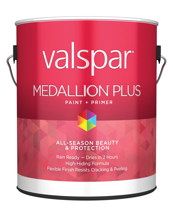 Valspar® Medallion® Plus Exterior Paint + Primer Flat 1 Quart Pastel Base (1 quart, Pastel Base)