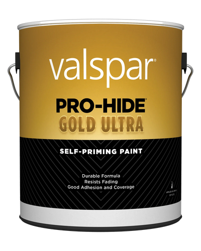 Valspar® Pro-Hide® Gold Ultra Exterior Self-Priming Paint Satin 1 Gallon Super One Coat White (1 Gallon, Super One Coat White)