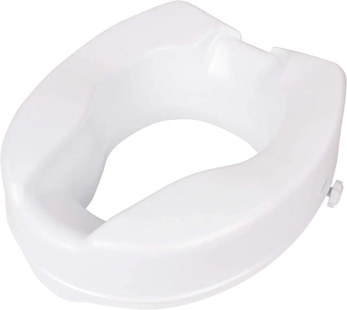 Carex Safety Lock Bariatric Raised Toilet Seat (4.25 x 14.5 x 16.63)