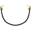 ProSource Bungee Stretch Cord, 10 mm Dia, 48 in L, Polypropylene, Black, Hook End