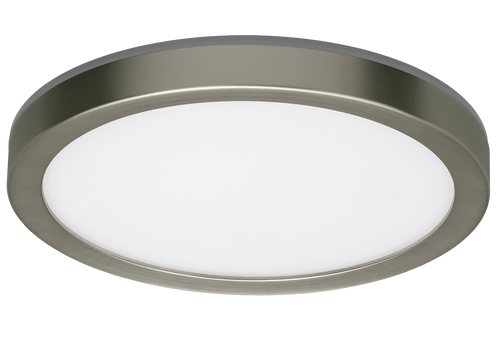 Eti Solid State Lighting 7.5˝ Flush Mount Ceiling Light With Integrated 2000k Nightlight – Brushed Nickel