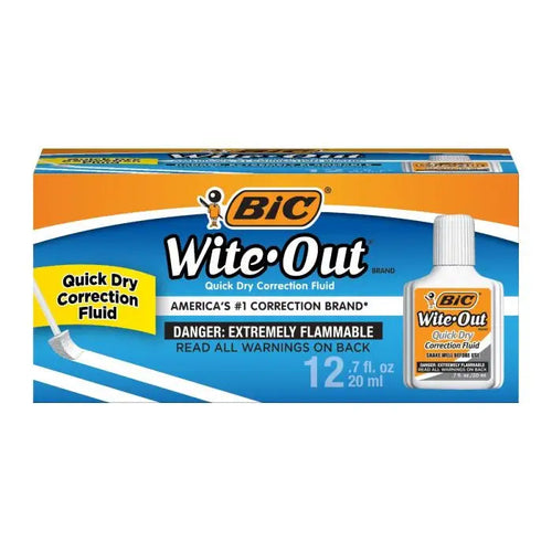 BIC Wite-Out Brand Quick Dry Correction Fluid