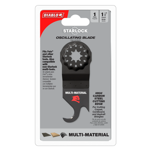 Diablo Starlock High Carbon Steel Oscillating Hook Knife Blade