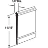 Prime-Line M 6227 Shower Door Bottom Sweep Star Insert Shape