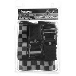 Ratchet Tie Down, 1.25-In. x 8-Ft., 2-Pk.