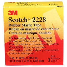 Rubber Mastic Tape, 1-In. x 10-Ft.