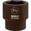 SAE Impact Socket, 6-Point, 3/4-In. Drive, 1-7/16-in.