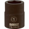 SAE Impact Socket, 6-Point, 3/4-In. Drive, 1-in.