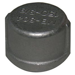 Stainless Steel Pipe Cap, 3/8-In.