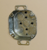 Southwire 4 Octagon Old Work Box, 2-1/8 Deep - Drawn, W/Conduit KO's And FixtureEars 3-1/2 O.C.