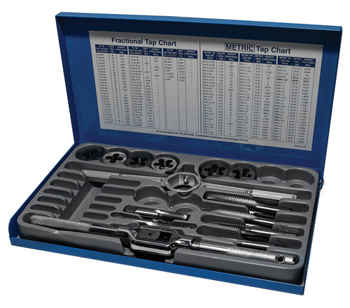 Century Drill & Tool 14 Piece Tap and Die Fractional Set