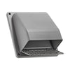 Lambro 6 inch Gray Plastic Wall Exhaust or Air Intake Vent – Hinged Screen – (Removable Damper) – Item #351GR (Replacement # 3510G)