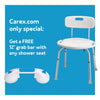 Carex Adjustable Bath & Shower Seat with Back