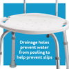 Carex Adjustable Bath & Shower Seat with Back