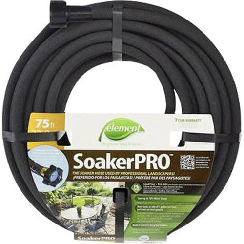 SWAN ELEMENT SOAKERPRO SOAKER HOSE (3/8 IN X 75 FT, BLACK)