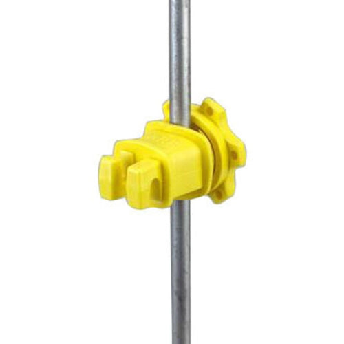 WESTERN SCREW-TIGHT ROUND POST INSULATOR (25 PACK, YELLOW)